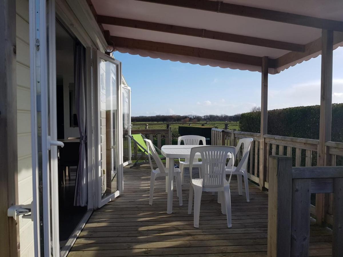 Mobile-Home 100M Plage Utah Mme Surget Sainte-Marie-du-Mont (Manche) Exterior foto